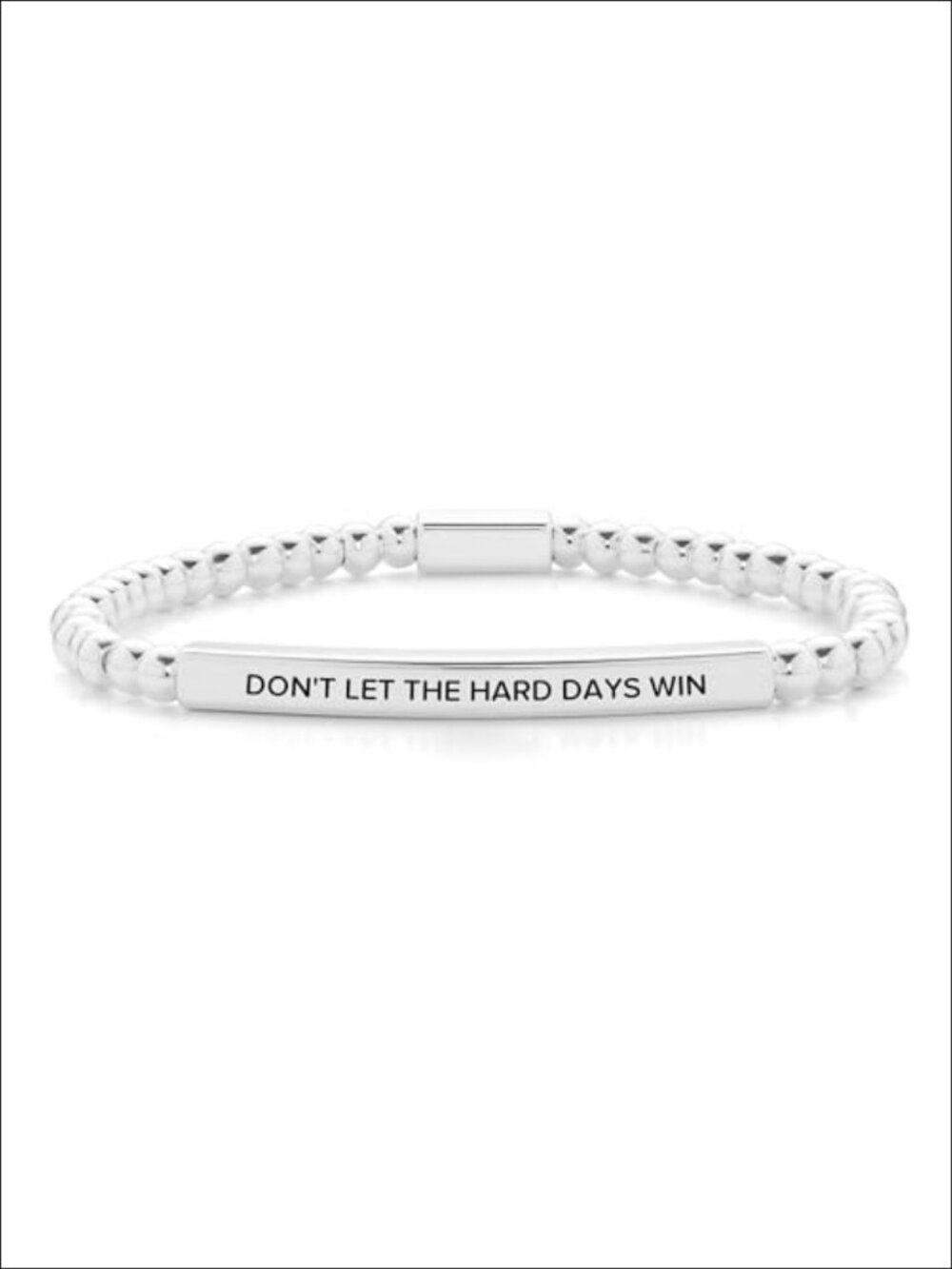 Inspirational Stretch Bracelet for Women 18k Gold Plated Stainless Steel